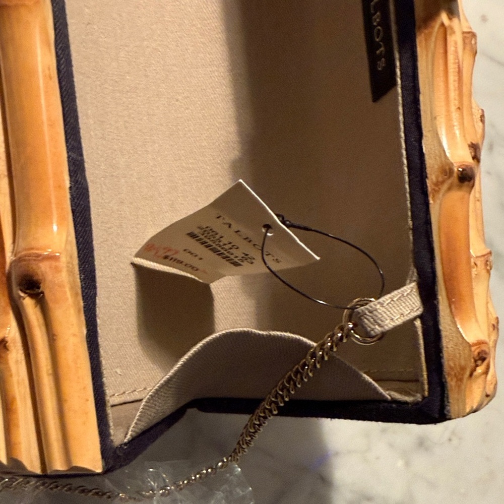 Talbots Bamboo-Style Chain Shoulder Clutch - Picture 9 of 9